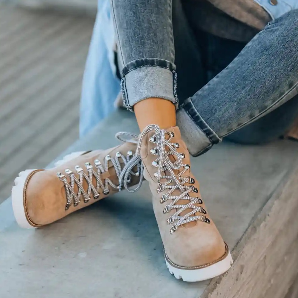 Vici Mi.iM Arlene Faux Suede Lace Up Boot